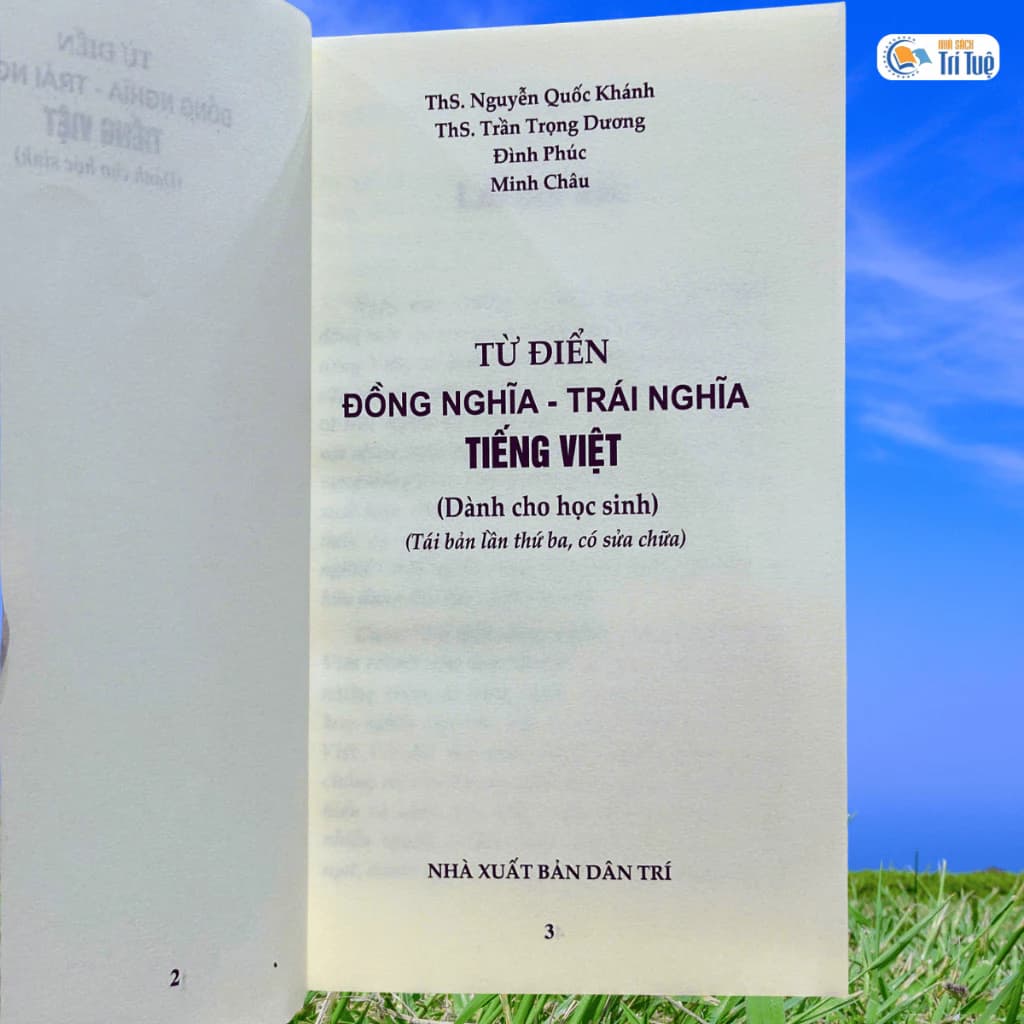 Từ điển đồng nghĩa trái nghĩa tiếng Việt dành cho học sinh