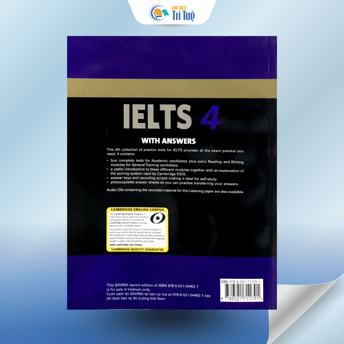 SÁCH: CAMBRIDGE IELTS 4 WITH ANSWERS