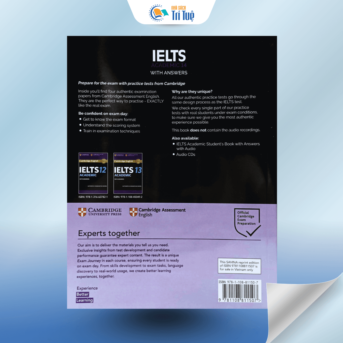 SÁCH: CAMBRIDGE IELTS 14 ACADEMIC WITH ANSWERS
