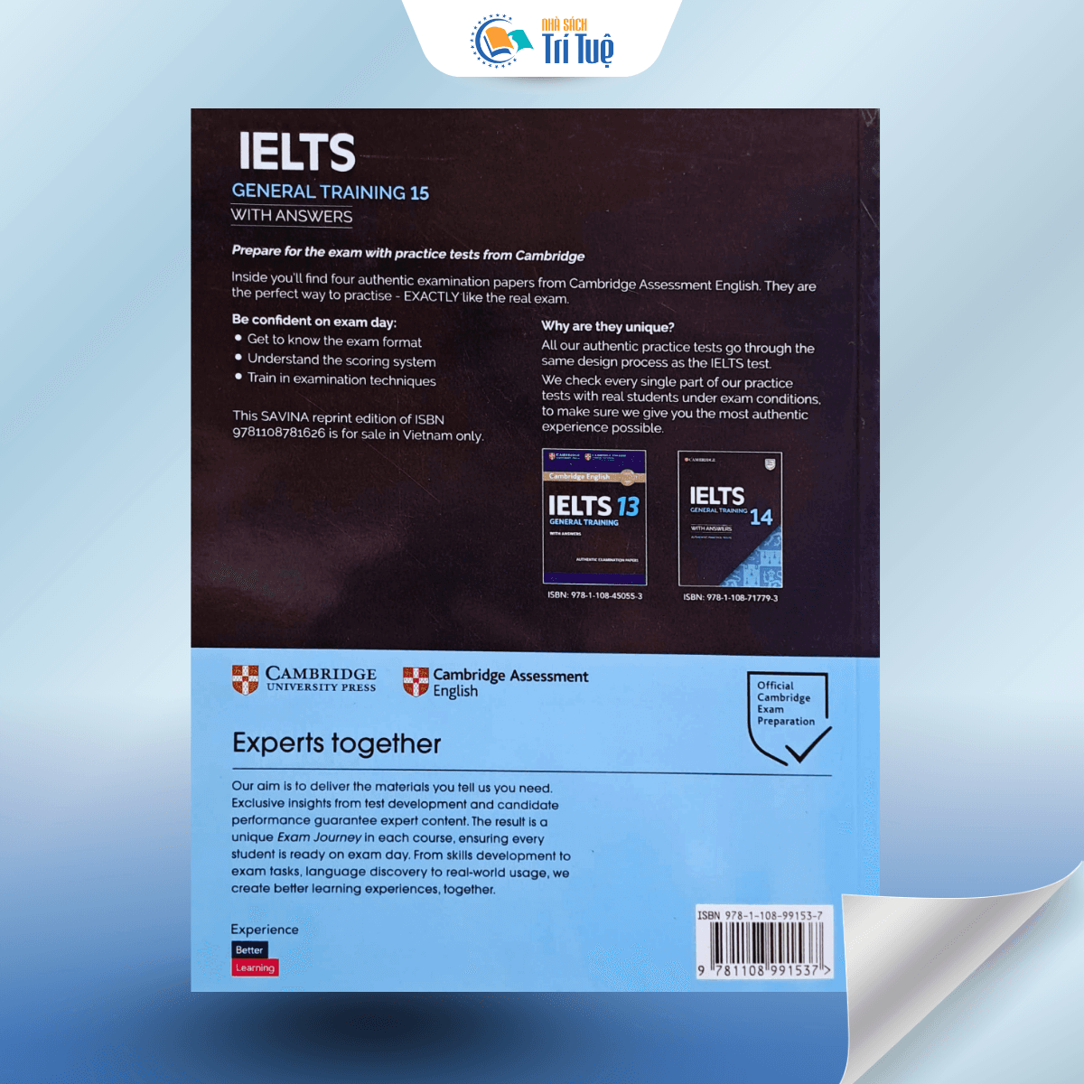 SÁCH: CAMBRIDGE IELTS 15 GENERAL TRAINING WITH ANSWERS
