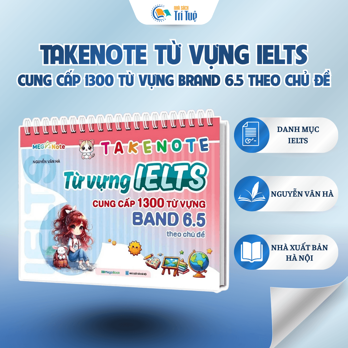 TAKENOTE TỪ VỰNG IELTS CUNG CẤP 1300 TỪ VỰNG (BRAND 6.5 THEO CHỦ ĐỀ)