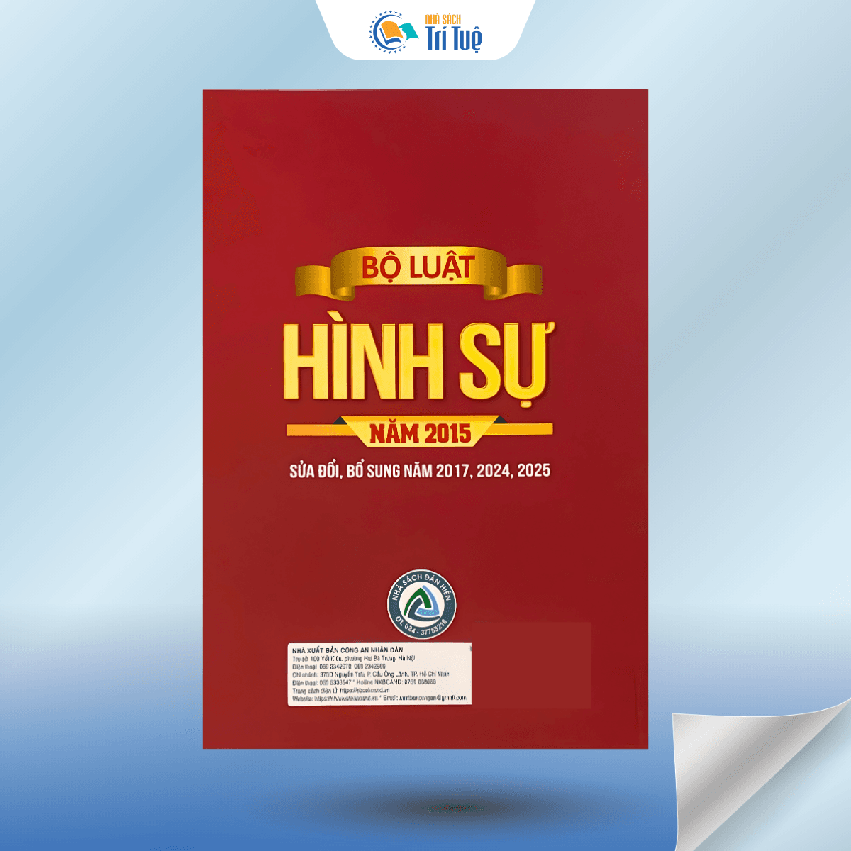 Sách: Bộ Luật Hình Sự Năm 2015 (Sửa Đổi, Bổ Sung Năm 2107, 2024, 2025)