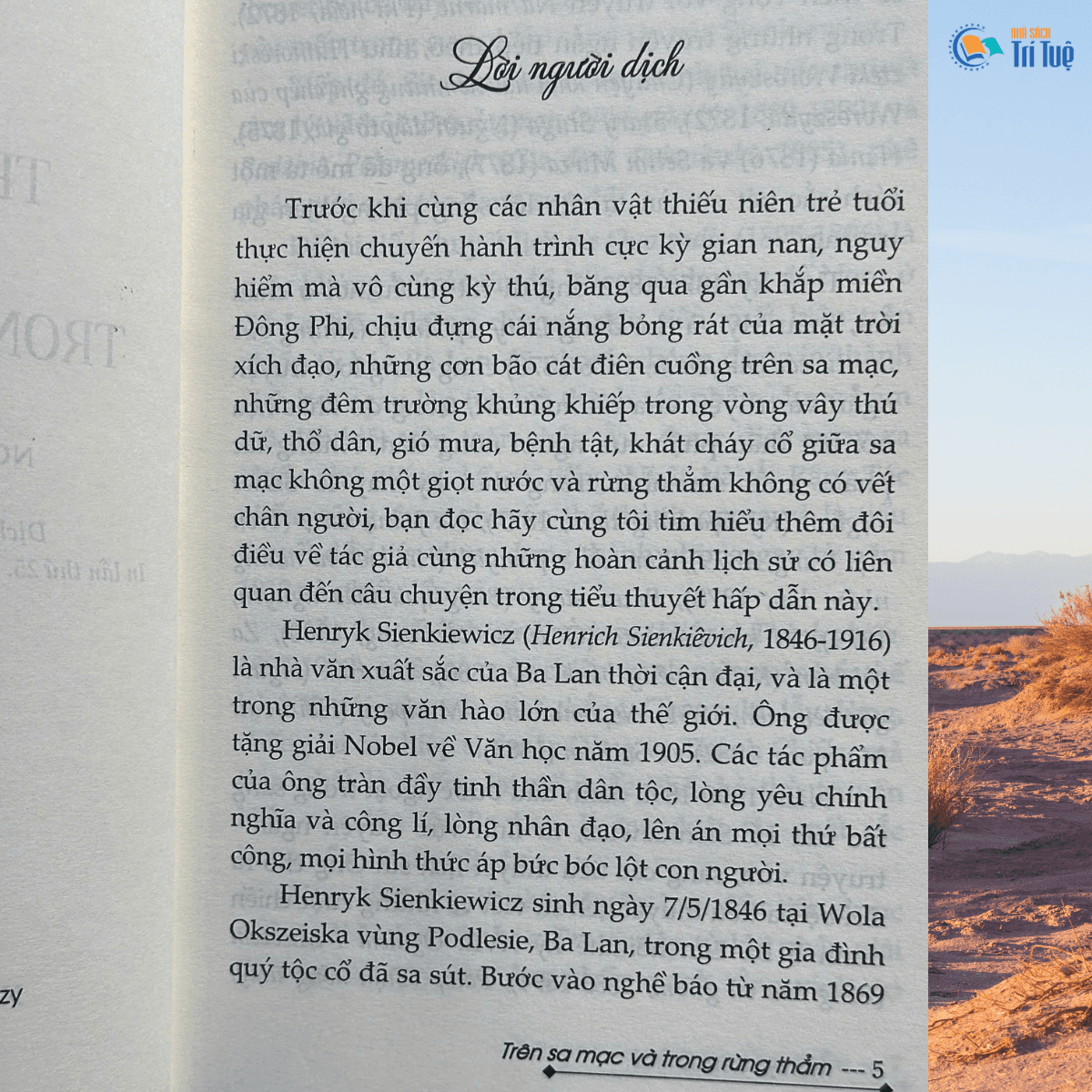 Sách: Trên Sa Mạc Và Trong Rừng Thẳm - Henryk Sienkiewicz