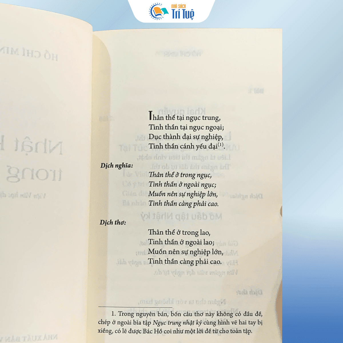 Sách: Nhật Ký Trong Tù - Hồ Chí Minh