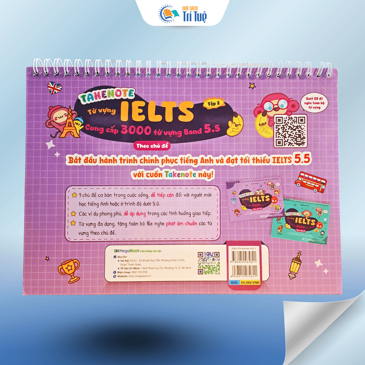 SÁCH: TAKENOTE TỪ VỰNG IELTS CUNG CẤP 3000 TỪ VỰNG BAND 5.5 THEO CHỦ ĐỀ