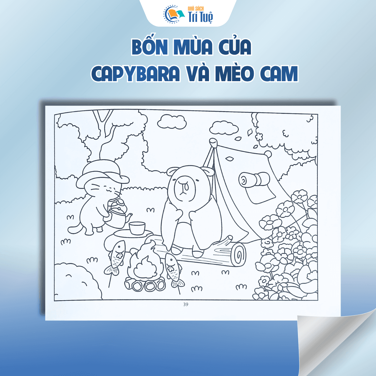 Bốn mùa của capybara và mèo cam