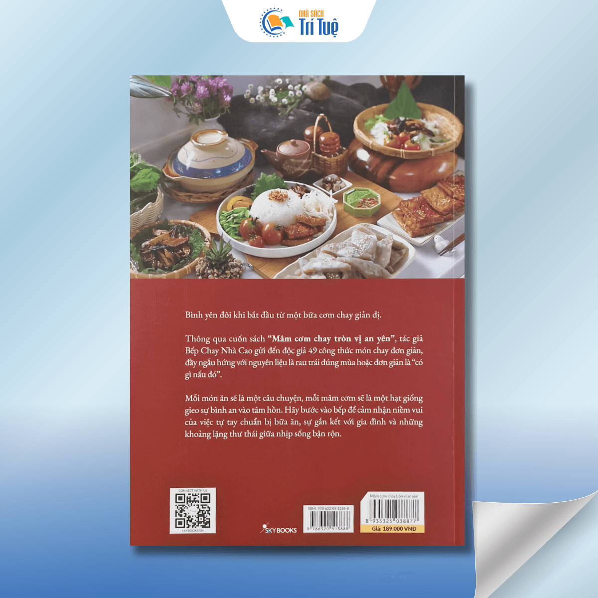 Mâm cơm chay tròn vị an yên