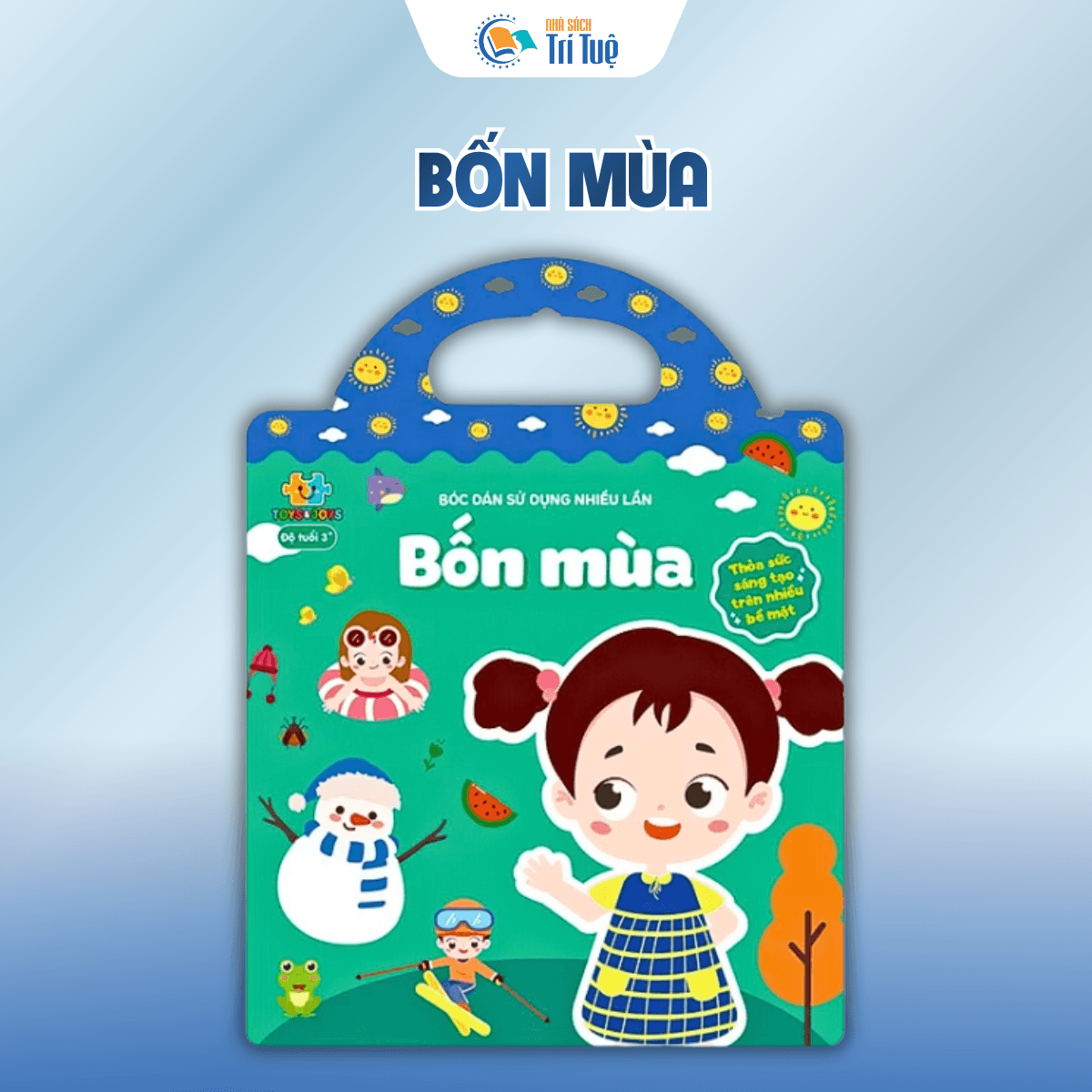 Combo Bóc dán sử dụng nhiều lần( 8 cuốn )