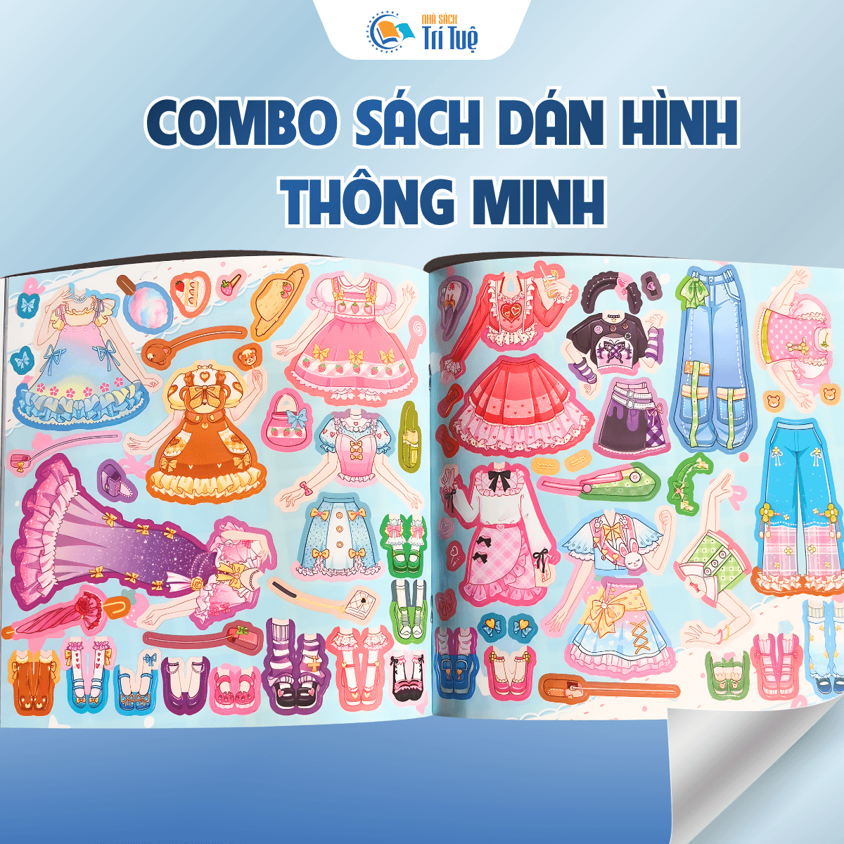 Combo Sách dán hình anime fashion( 2 cuốn )