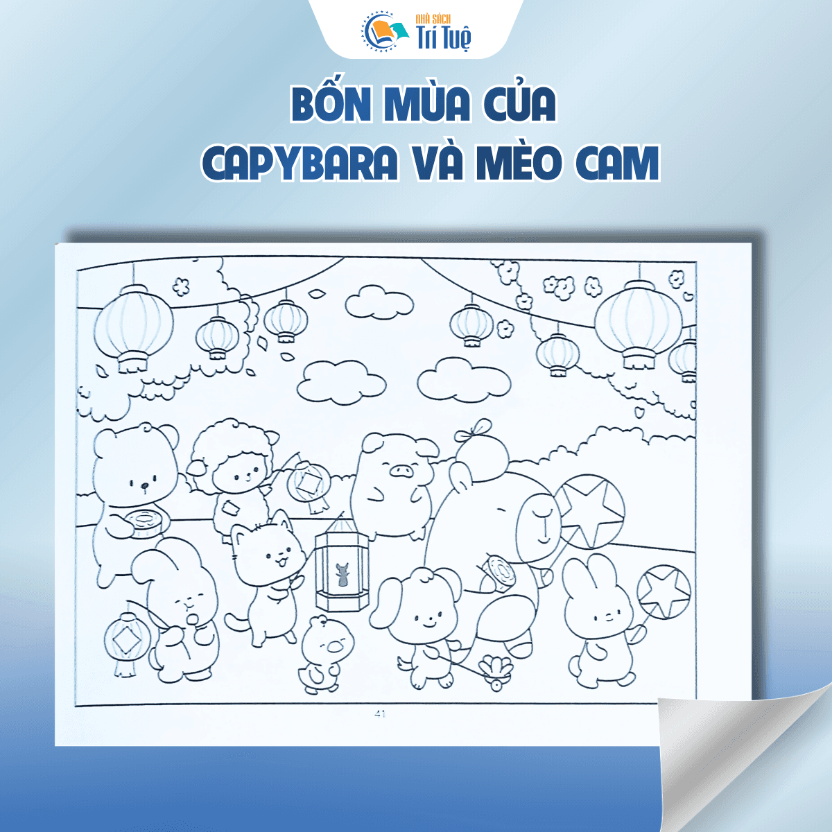 Bốn mùa của capybara và mèo cam