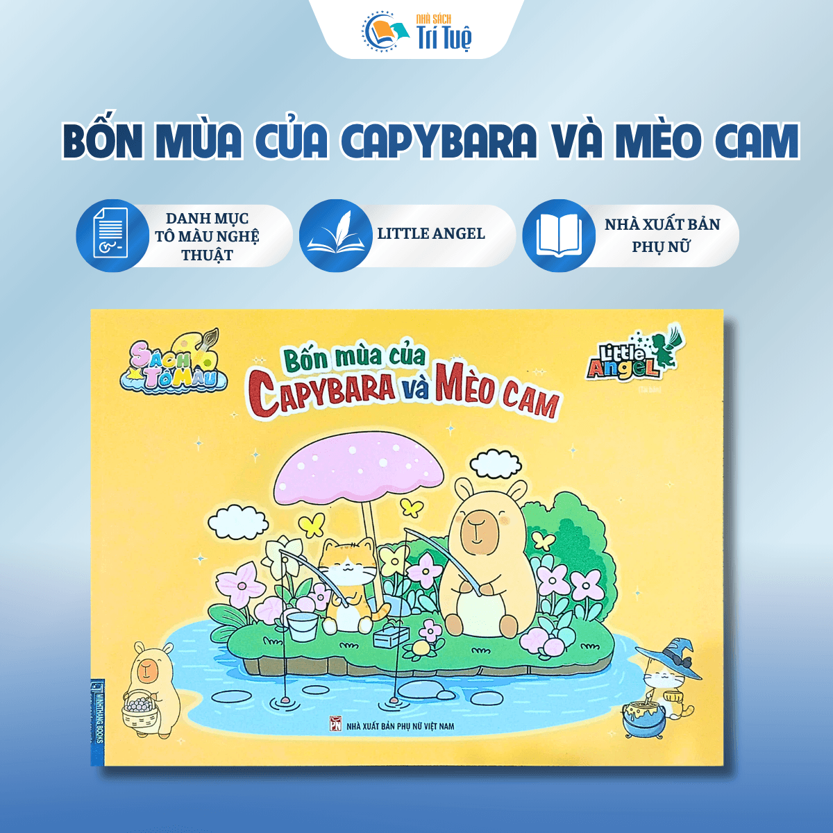 Bốn mùa của capybara và mèo cam