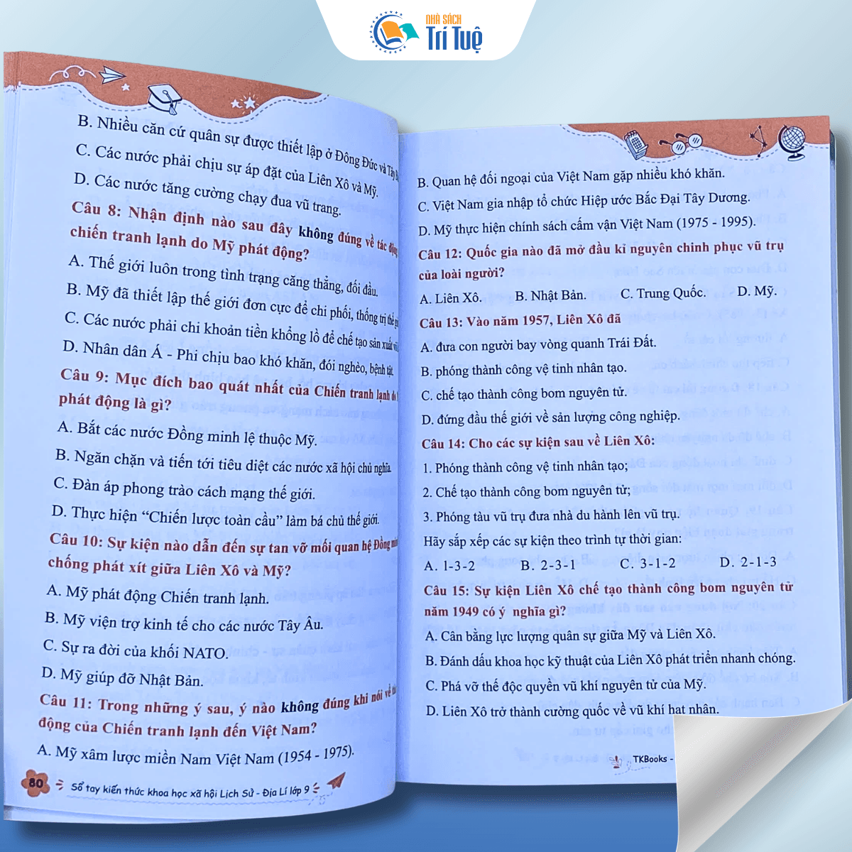 Sổ Tay Kiến Thức Khoa Học Xã Hội Lịch Sử - Địa Lí - Lớp 9