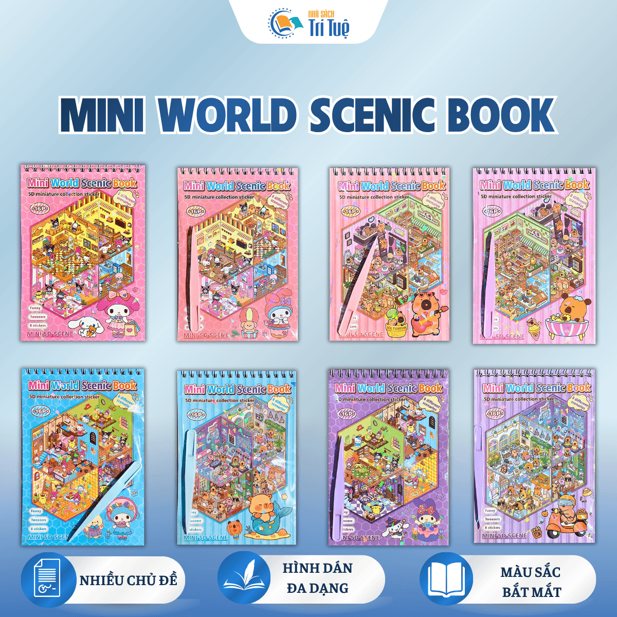 Sổ Sticker Mini World Scenic Book 5D 16 Trang - Sổ Dán Cảnh DIY Kèm Sticker Nổi
(6 sản phẩm)